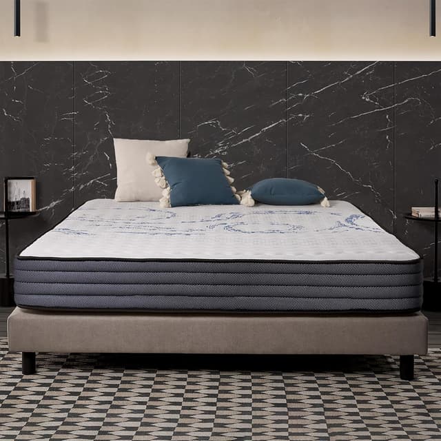 Detalle de Naturalex Perfectsleep materasso matrimoniale 160x190 cm con schiuma HR e inserti in lattice blu