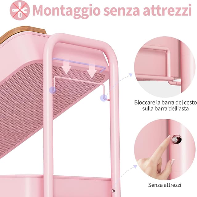 Thumbnail 4 de KINGRACK Carrello Portatutto 44x30,5x79 cm