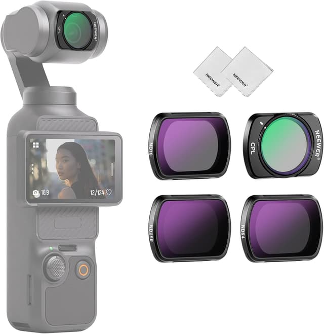 Detalle de NEEWER Osmo Pocket 3 ND filter set