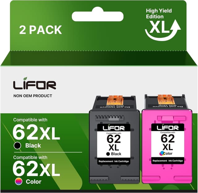 Detalle de LIFOR 62XL black & colour ink pack 2