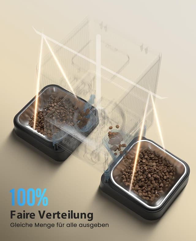 Thumbnail 4 de Oneisall 5L Futterautomat Katze 2 Näpfe 5G/2.4G WiFi