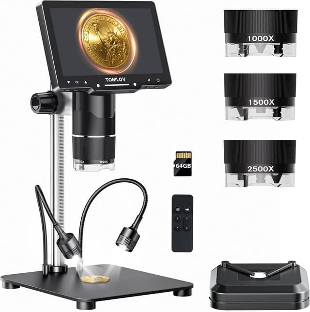 Imagen de TOMLOV TriL107 7" 2500X digital microscope en OfertitasTOP