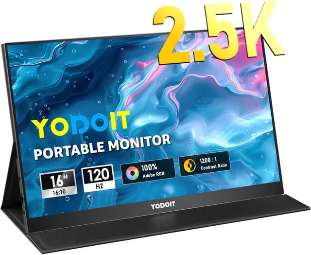 Imagen de Yodoit Portable Monitor 16 Zoll 2,5K 120 Hz en OfertitasTOP