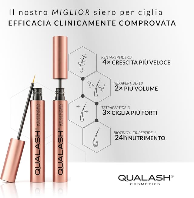 Detalle 2 de QUALASH Siero Ciglia Allungante e Rinforzante QUA-X (3,5 ml) – Lash Serum & Growth Booster