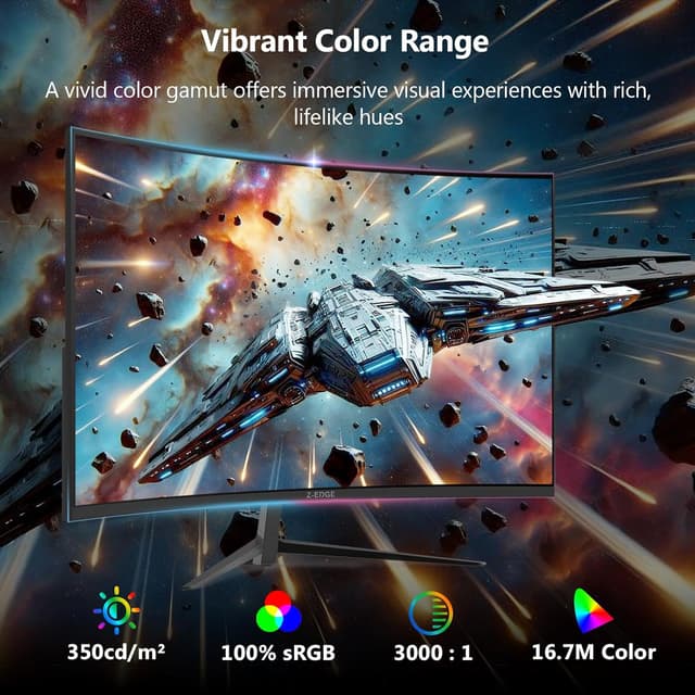 Detalle de Z-Edge UG27 27 inch Curved Gaming Monitor