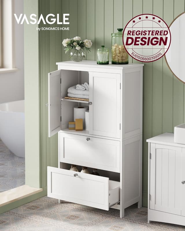 Detalle de Mobile bagno VASAGLE BBC551P31 da 110 cm