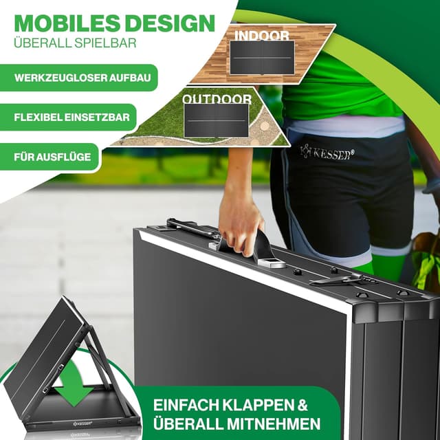 Detalle de KESSER® Tischtennisplatte Mini 153 × 76,5 cm 🏓