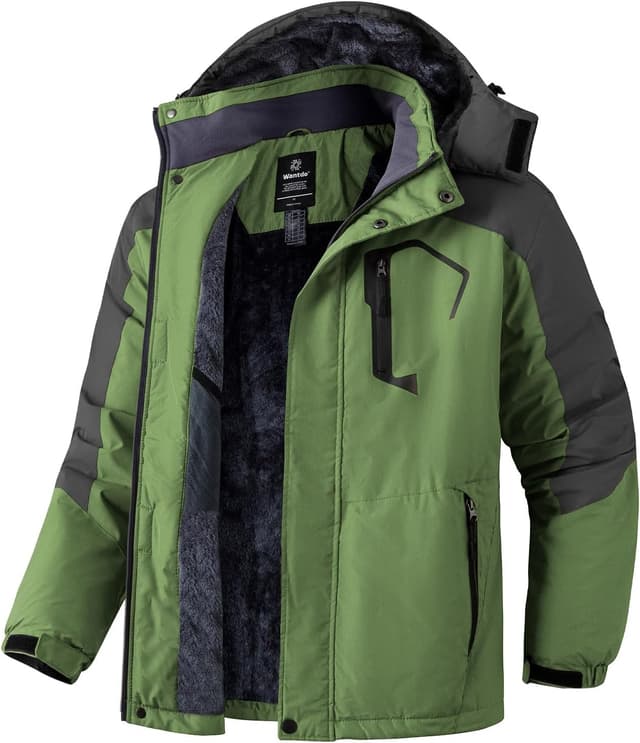 Detalle de Wantdo Giacca da Sci invernale impermeabile uomo
