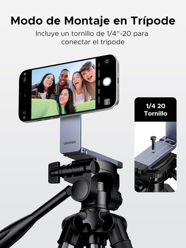 Thumbnail 4 de UGREEN Trípode Magnético para Teléfono 11,5 cm