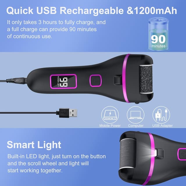 Thumbnail 2 de Wolady Râpe Pieds Électrique 1200 mAh 💅