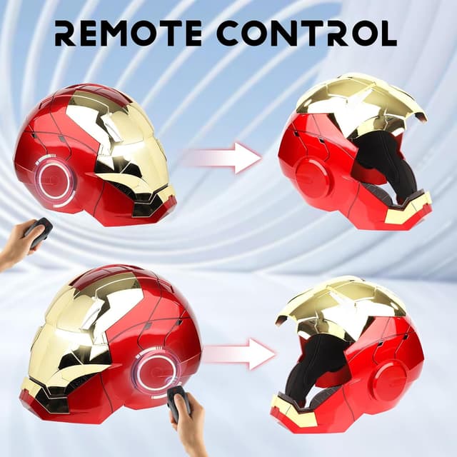 Detalle 2 de YONTYEQ Iron Hero MK 5 Helmet for Cosplay 🎭