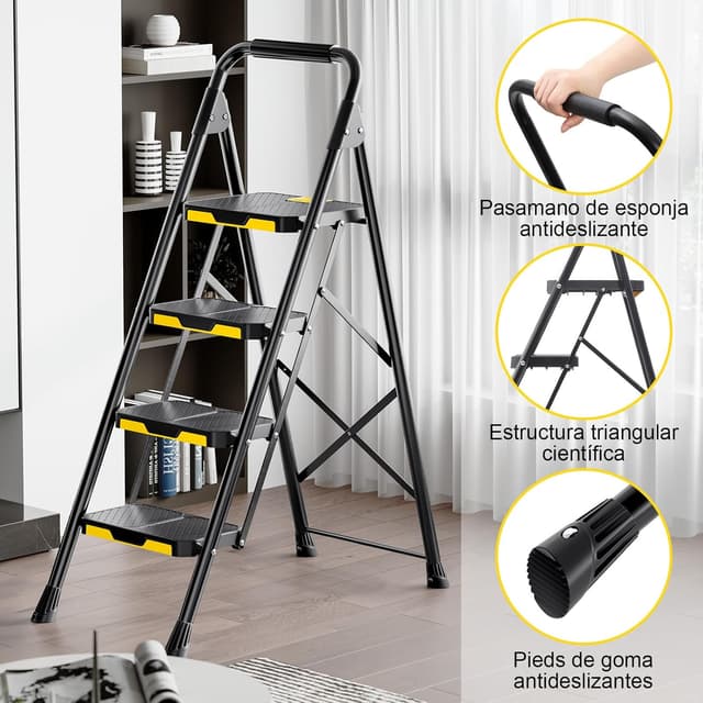 Thumbnail 4 de KINGRACK Escalera Plegable 4 Peldaños 360 kg