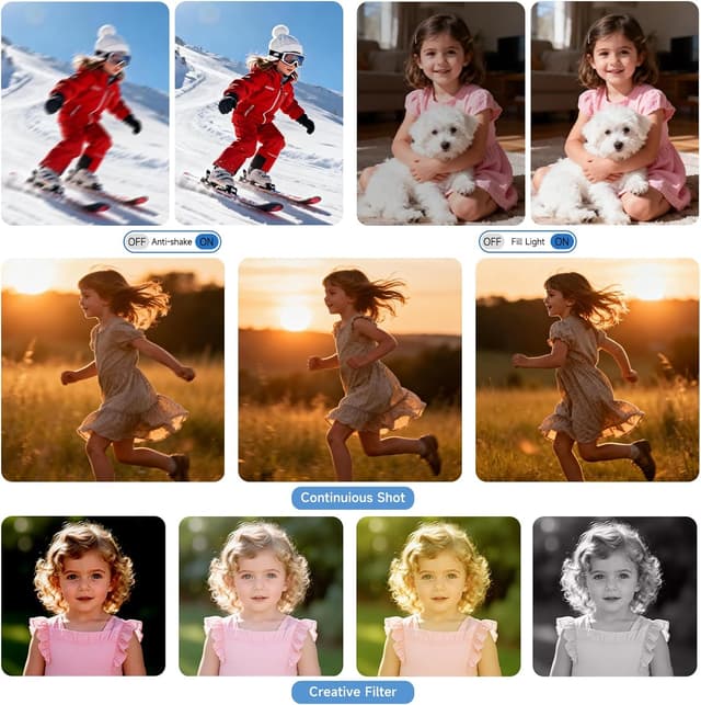 Thumbnail 3 de Pink 4K Digital Camera 48MP