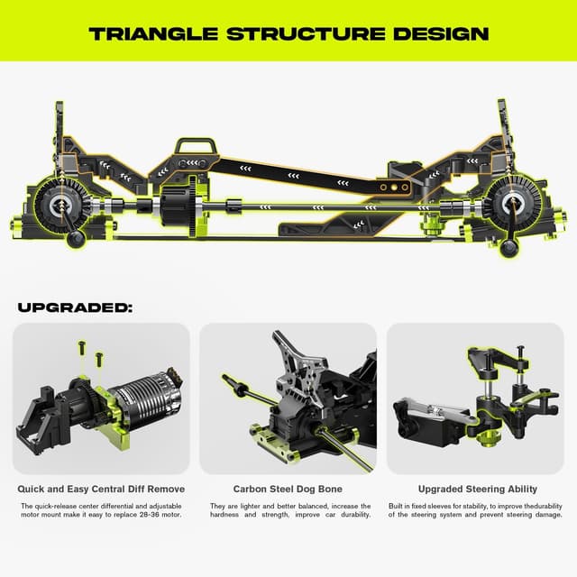 Thumbnail 3 de AMORIL 1/10 RTR 50 mph brushless RC truck