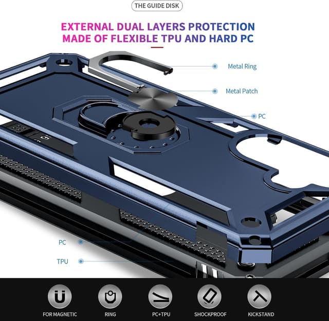 Detalle de Galaxy A36 5G case with 2 screen protectors