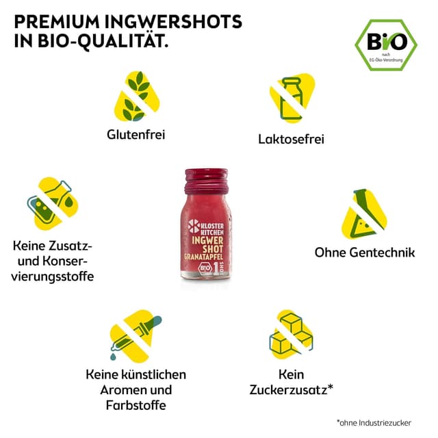 Thumbnail 2 de Kloster Kitchen Ingwer Shot Granatapfel 360 ml 🍹