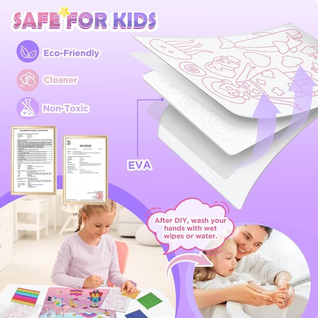 Detalle 2 de URMYWO Folienspaß Kinder 3-10 DIY-Bastelset