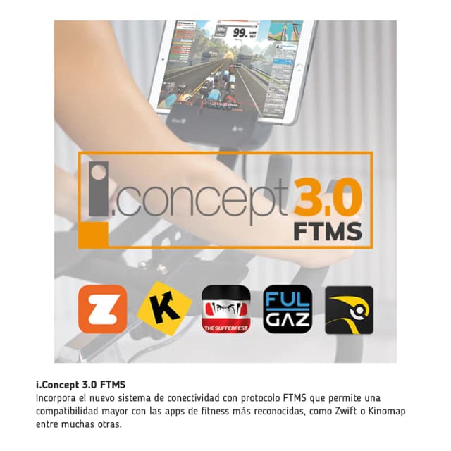 Thumbnail 5 de BH Fitness H8705B Carbon Bike RS — bicicleta estática 22 kg