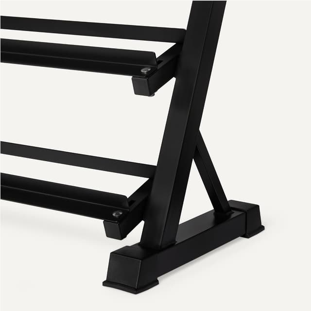 Detalle de Amazon Basics 3 Tier Adjustable Dumbbell Weight Rack (Stand Only) in Black