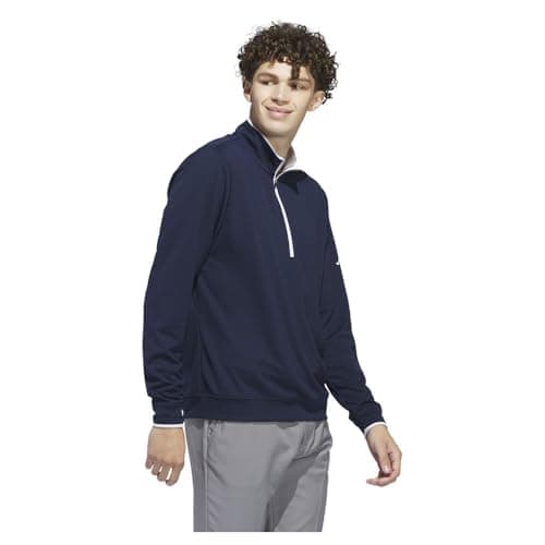 Thumbnail 3 de adidas Lightweight Half-Zip Top para Hombre 🌊 - Navy