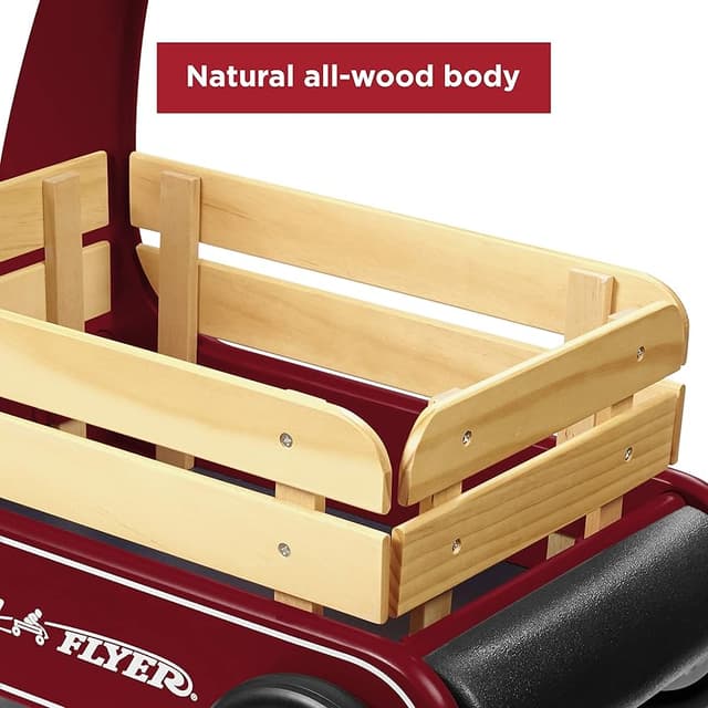 Thumbnail 4 de Radio Flyer vagón clásico caminador madera 1–4 años