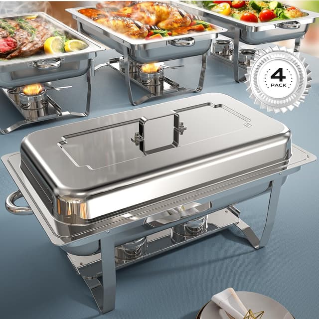 Imagen de Chafing Dishes 9QT Buffet Set 🍽️ en OfertitasTOP