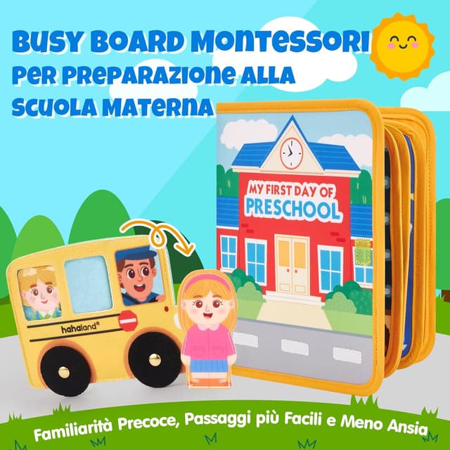 Detalle 2 de Libro Montessori Busy Board 1 anno 22 attività