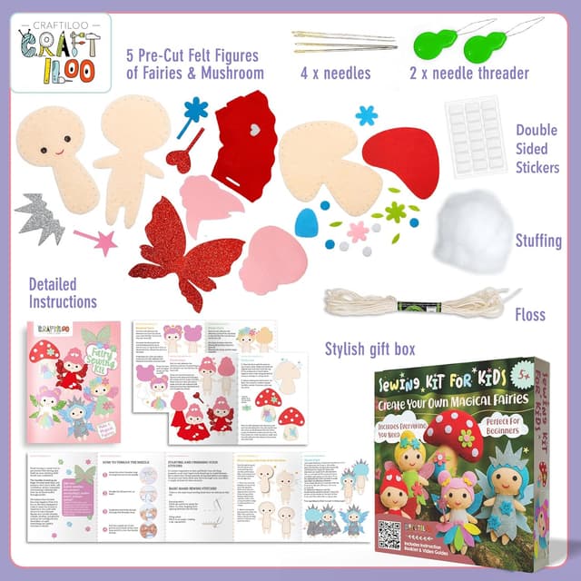 Thumbnail 4 de Fairy Sewing Kit for Ages 5
