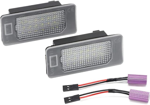 Detalle 2 de AUTO-STYLE luces matrícula LED a medida para Skoda