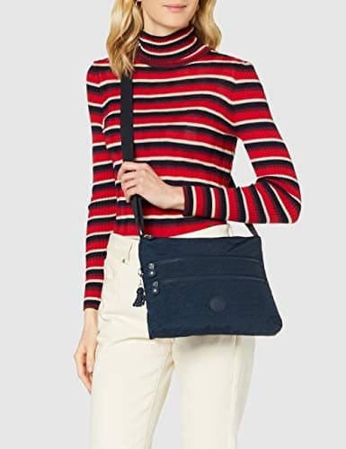 Detalle 2 de Kipling Alvar Bandolera mediana azul