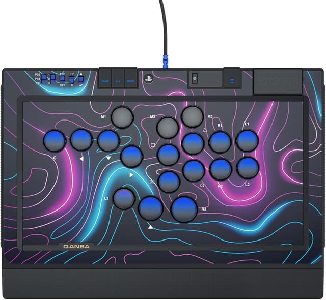 Detalle de qanba Sapphire S1 leverless arcade controller