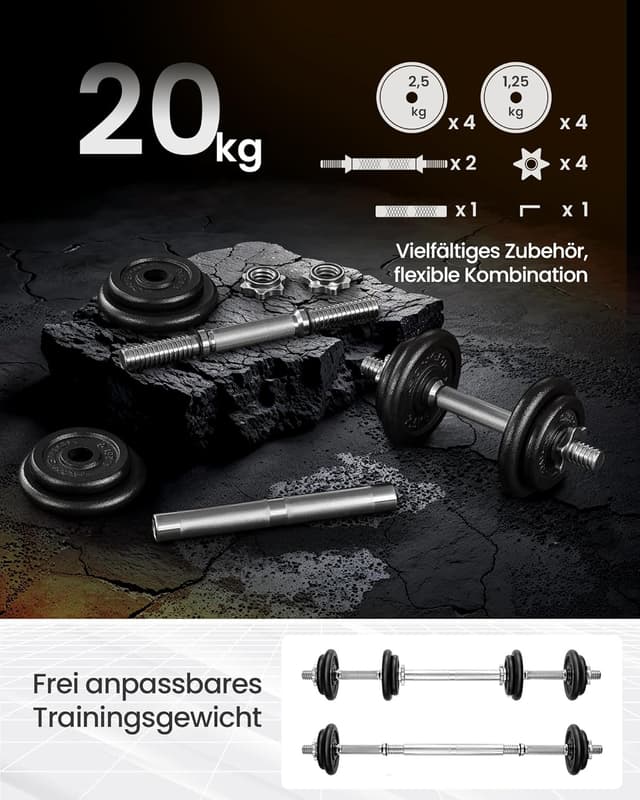 Thumbnail 5 de SONGMICS 2-in-1-Hanteln 2er Set