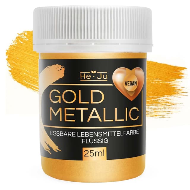 Detalle de He-Ju Lebensmittelfarbe Gold 25ml đ°