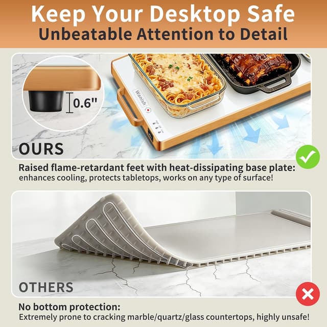 Thumbnail 5 de Electric Warming Tray L 32"x12" Warming Mat