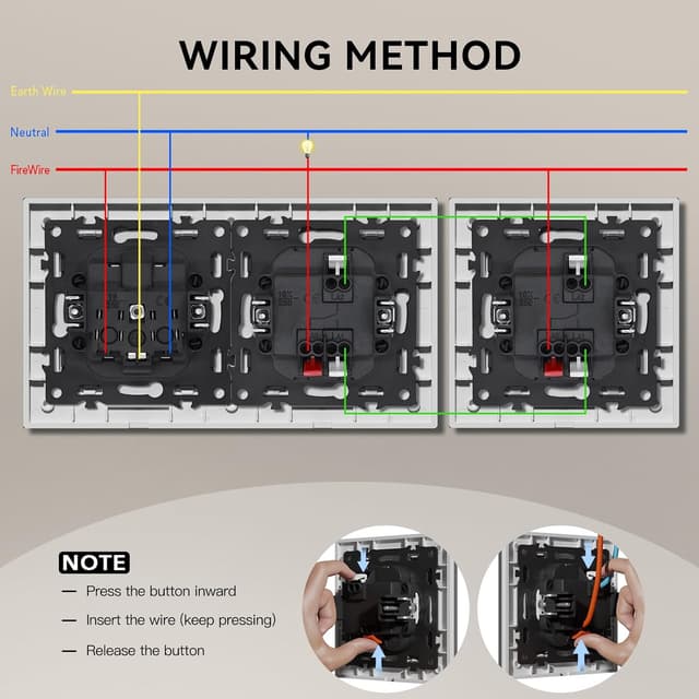 Thumbnail 5 de BSEED Interrupteur va-et-vient 157 mm ⚙