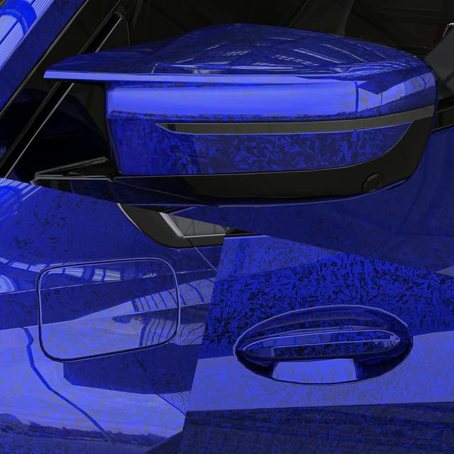 Detalle de Forged Carbon Folie Elektroplattierung Blau selbstklebend (Vinyl) – Autoschutzfolie Carbon, 150 × 30 cm