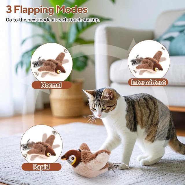 Detalle de AUSCAT Flappy Bird interactive cat toy 🐱