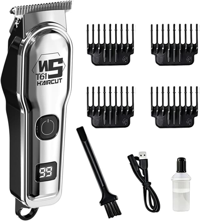 Imagen de Maquina de cortar pelo hombre Inalámbrica Titanio en OfertitasTOP