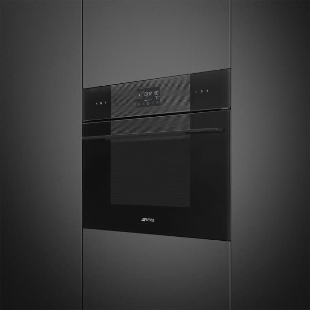 Detalle de Smeg SO4102S3B3 horno 45 cm multifunción Vapor Clean