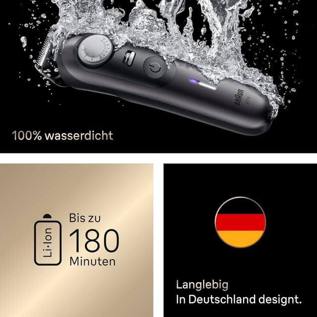 Thumbnail 5 de Braun BT9565 Series 9 Barttrimmer 180 Min