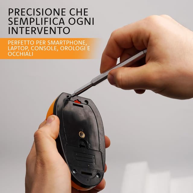 Detalle de Set Cacciaviti di Precisione 24 in 1 con punte magnetiche per riparazioni elettronica e smartphone