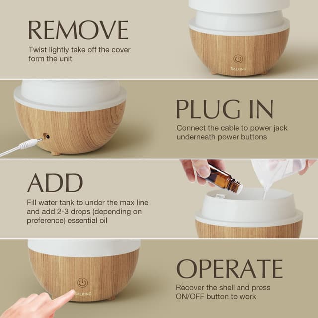Thumbnail 6 de SALKING 100ml Essential Oil Diffuser ⚙