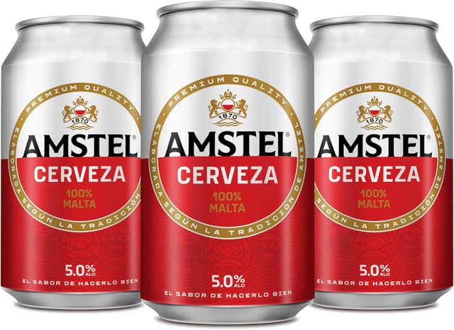 Thumbnail 1 de Amstel Cerveza Lager Pack 24 latas 33cl 🍺