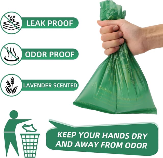 Detalle 2 de OIRLVCE 540 Dog Poo Bags 36 Rolls — Extra Thick