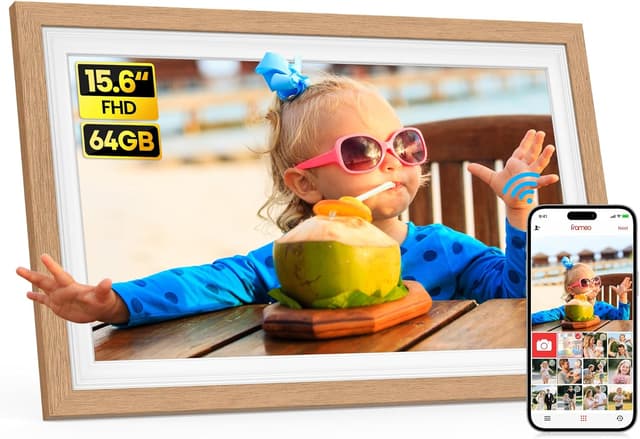 Detalle de Frameo 15.6 Inch WiFi photo frame with 64GB