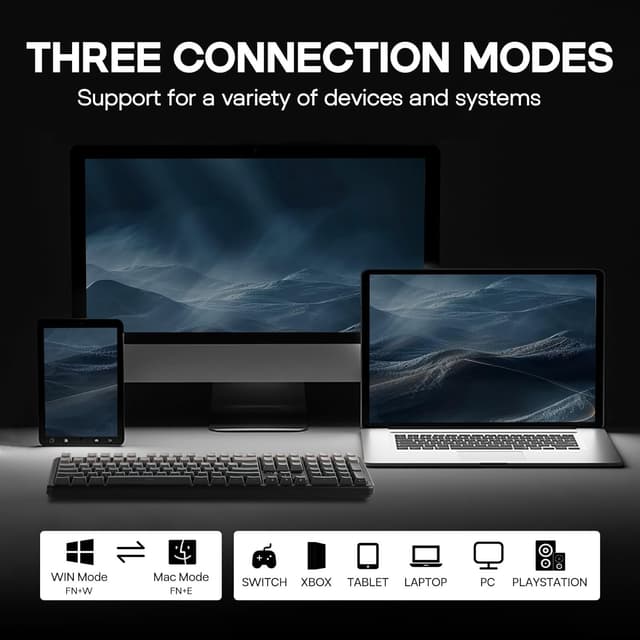 Detalle de EPOMAKER Aula F108 wireless gaming keyboard