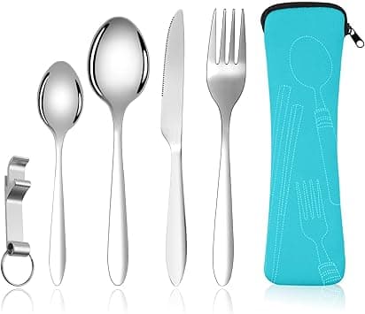 Imagen de Vicloon 6PCS Cubiertos para Camping 🥄 - Compactos y Duraderos en OfertitasTOP