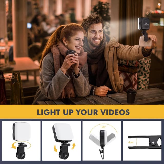 Thumbnail 2 de 64 LEDs Selfie Light 2000mAh clip-on