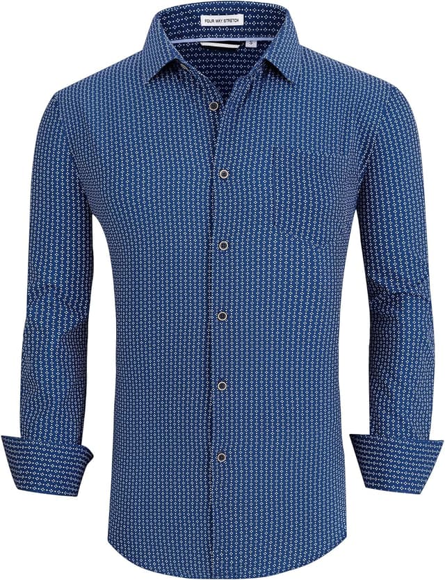 Detalle 2 de Alex Vando Printed Dress Shirt 👔