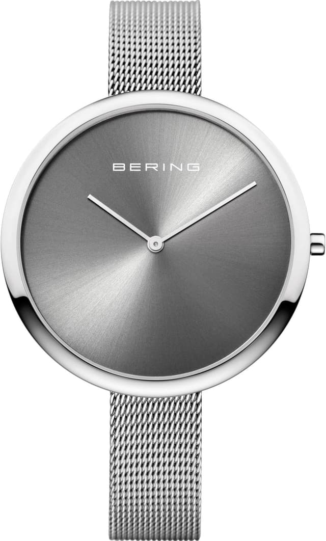 Detalle de BERING Damen Quarz Uhr 12240 – 40 mm Edelstahlgehäuse, Sunray Zifferblatt & Saphirglas